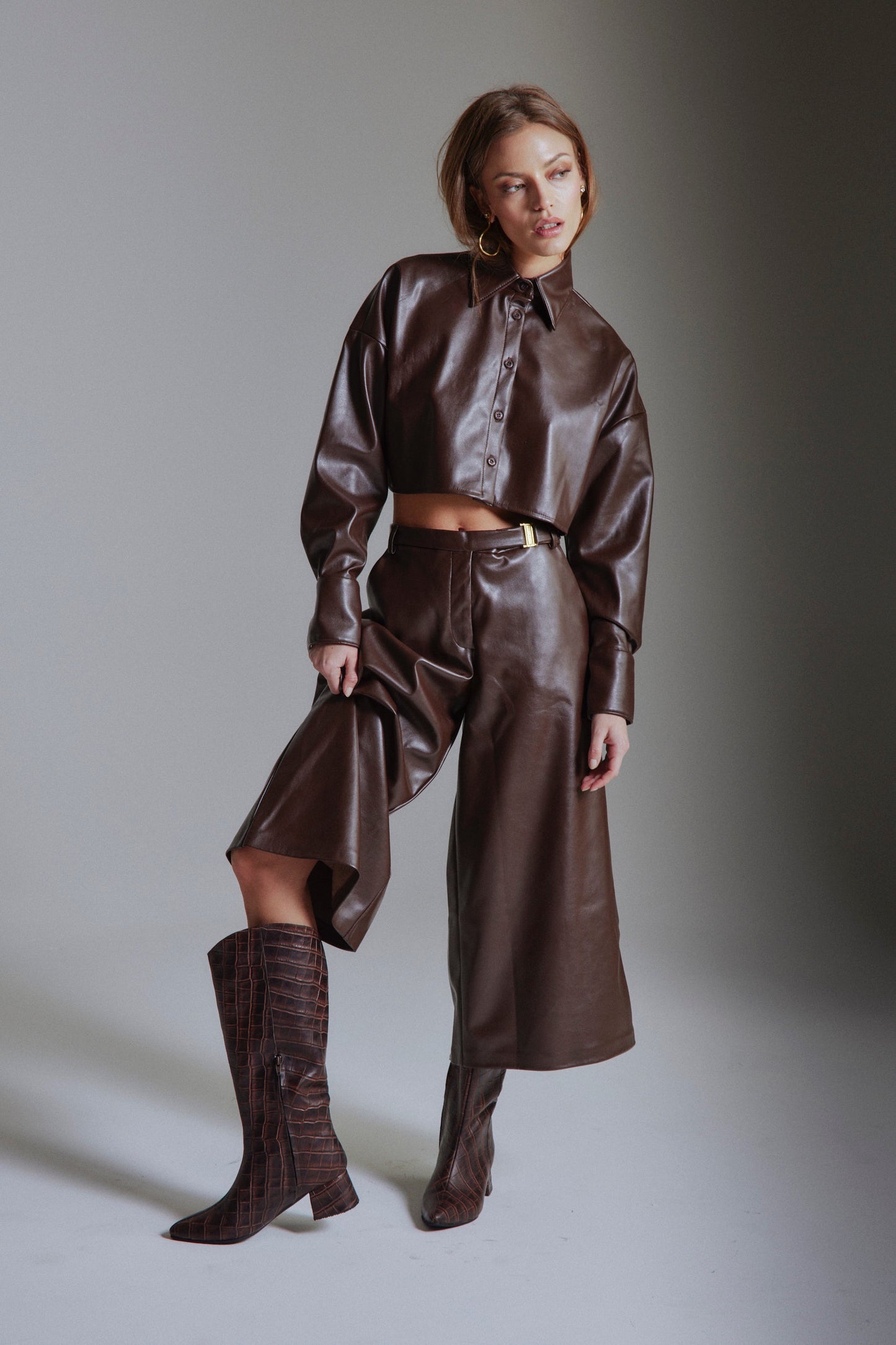 METIS CROCO BROWN
